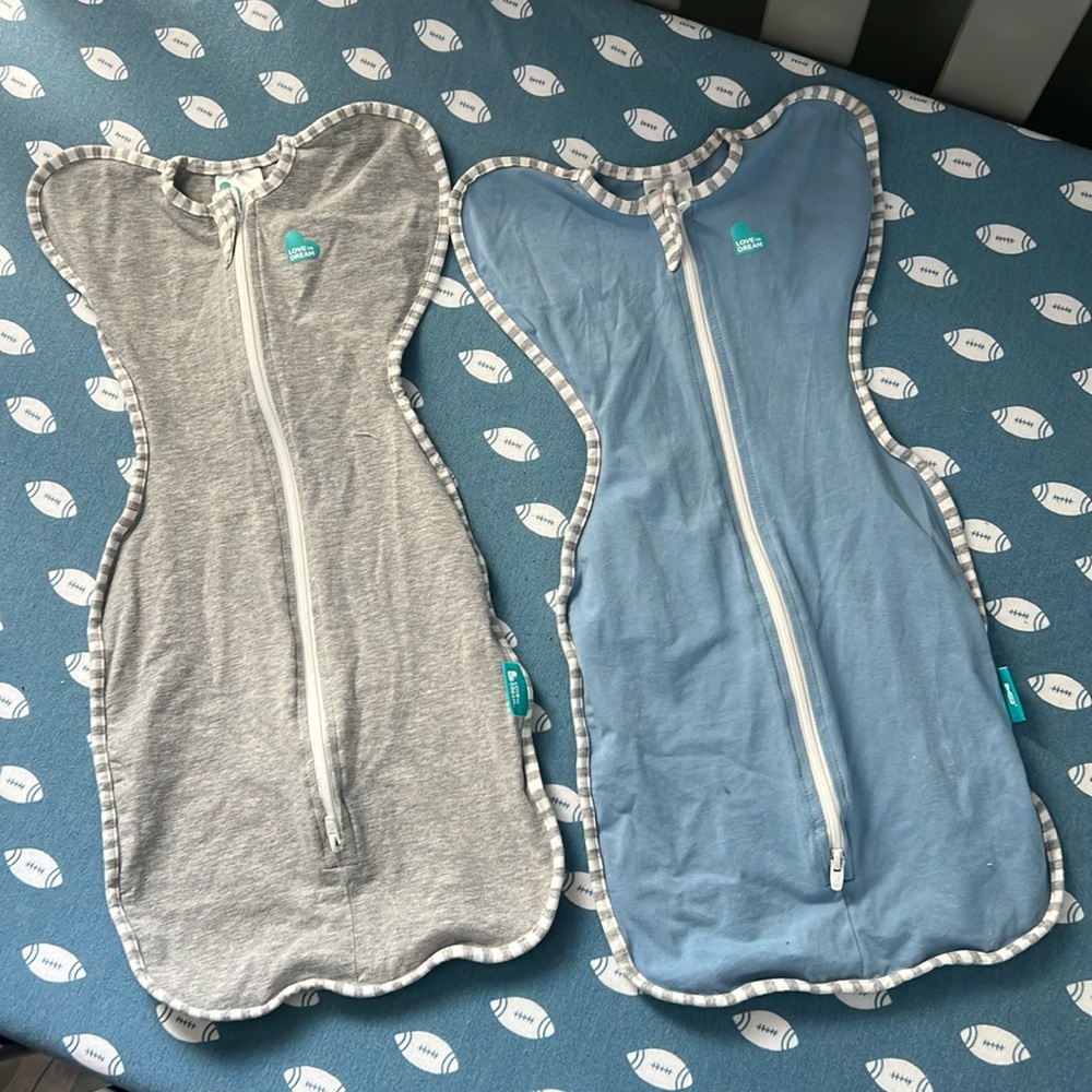 Lot of 2 Love To Dream Newborn Swaddles